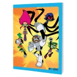 CUADERNO 16X21 TAPA FLEXIBLE ABROCHADO JOVENES TITANES EN ACCIÓN X 48 HOJAS