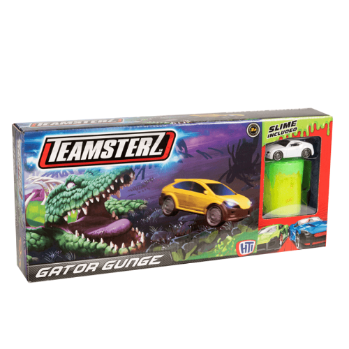 146948 PISTA RECTA CON 1 VEHICULO Y SLIME COCODRILO DSC - Imagen 1