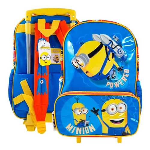 147390 MOCHILA CARRO 16 PULGADAS MINIONS POWERED LINE WABRO - Imagen 1