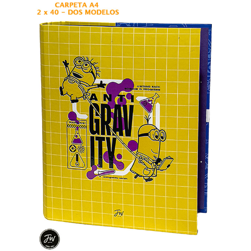 147397 CARPETA 2X40 A4 MINIONS - Imagen 1