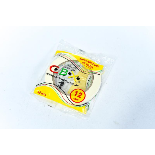 148370 CINTA ADHESIVA PAPEL 12 MM X 40 MTS - Imagen 1