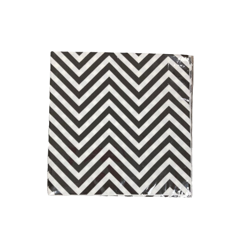 148685 SERVILLETA DECOUPAGE PREMIUM X 20 U LINEAS NEGRAS - Imagen 1