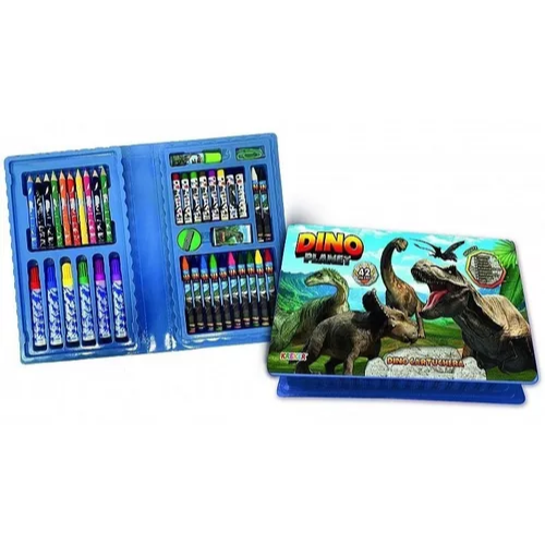 148965 CARTUCHERA COMPLETA 42 PIEZAS-DINO PLANET - Imagen 1