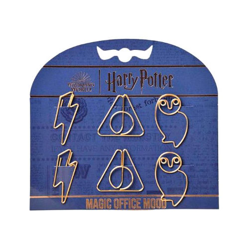 150024 BROCHE CLIP CON FORMAS X 6 UNID HARRY POTTER - Imagen 1