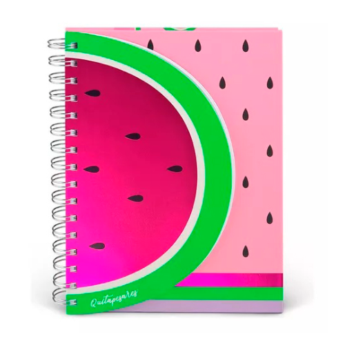151572 CUADERNO A5 CON ESPIRAL NOVELTY SANDIA QUITAPESARES - Imagen 1