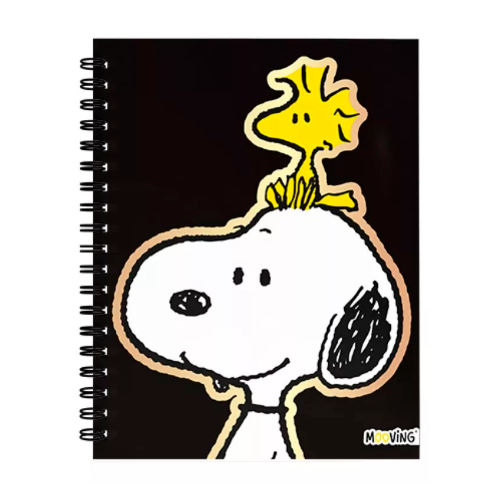 152119 CUADERNO 16X21 TAPA DURA CON ESPIRAL SNOOPY X 80 HOJAS - Imagen 1
