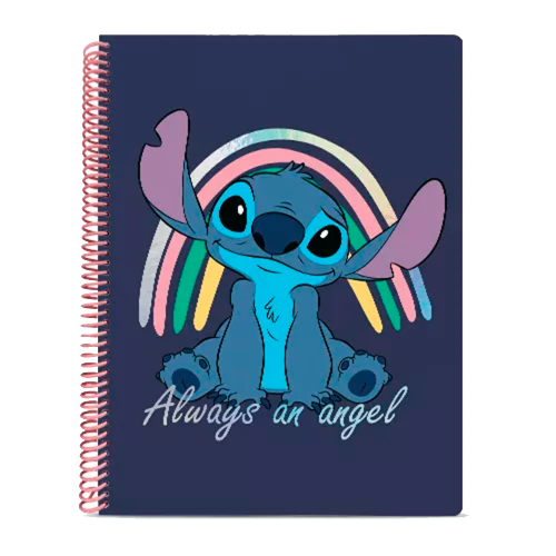 152120 CUADERNO 16X21 TAPA DURA CON ESPIRAL STITCH X 80 HOJAS MOOVING - Imagen 1