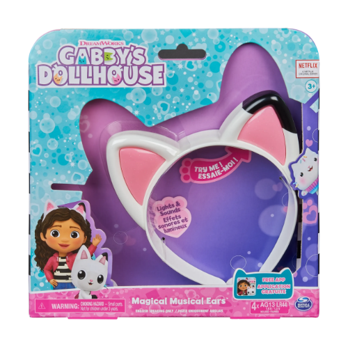 152213 VINCHA CON OREJAS DE GATITO GABBY´S DOLL HOUSE . TIENE LUCES Y SONIDOS VULCANITA - Imagen 1