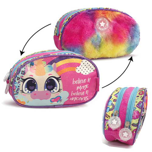 152315 CARTUCHERA UNICORNIO CON PELUCHE - Imagen 1