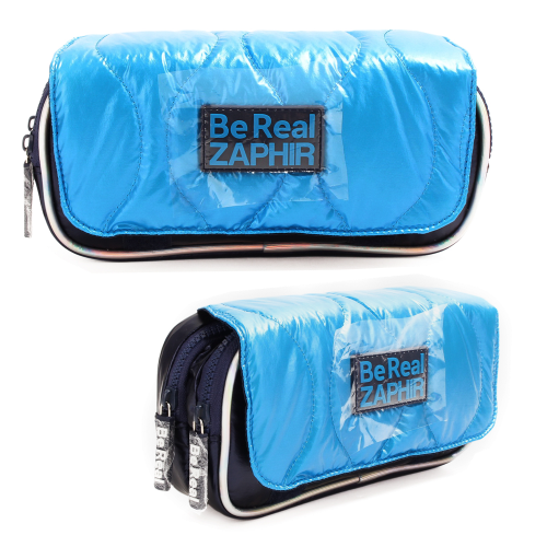 152392 CARTUCHERA MATELASEADA CON ESTAMPA BE REAL - Imagen 1