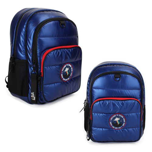 152423 MOCHILA DE ESPALDA 16 PULGADAS MATELASEADA CON LOGO OVNI Y LLAVERO REMOVIBLE ZAPHIR - Imagen 1