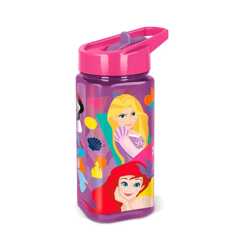 152469 BOTELLA 510ML. SQUARE WATER DISNEY PRINCESS DSC - Imagen 1
