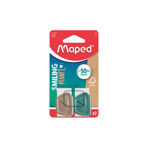 GOMA BORRAR SMILING PLANET X 2 UNIDADES BLISTER   MAPED