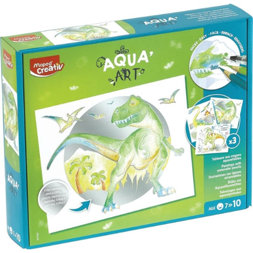 AQUA ART DINOSAURIOS - HOJAS PARA ILUSTRACION MAPED