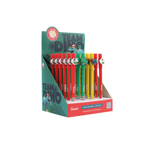 152790 BOLIGRAFO BORRABLE TEAM DINO X UNIDAD WERO - Imagen 1