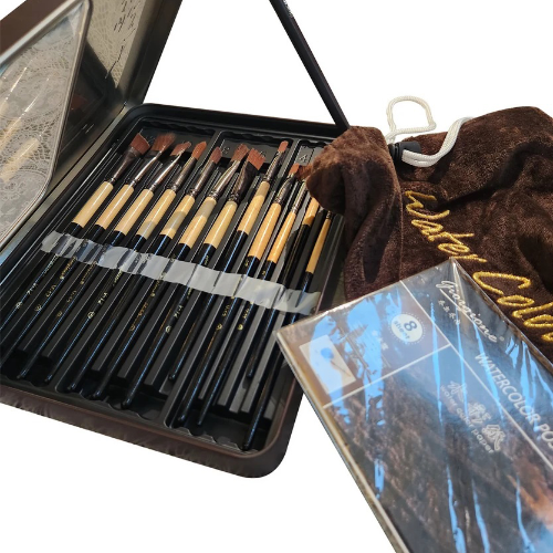 153178 PINCEL COLECCIÓN PROFESIONAL SET X 12 UNIDADES SURTIDOS LATA GIORGIONE - Imagen 1