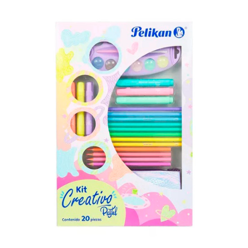 SET CREATIVO PASTEL X 20 PIEZAS PELIKAN