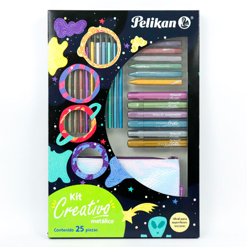 SET CREATIVO METALICO X 25 PIEZAS PELIKAN