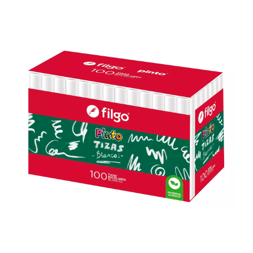TIZA BLANCA X 100 UNIDADES FILGO