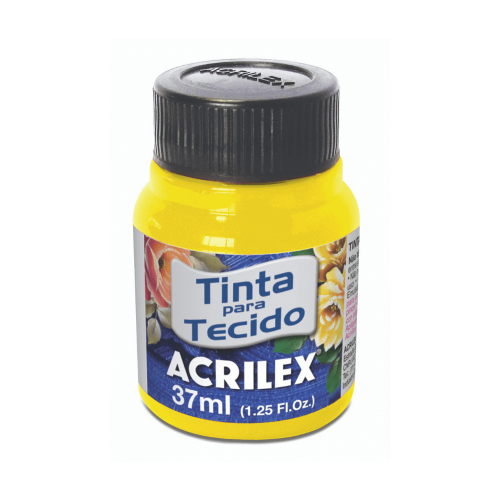 PINTURA TELA X 37 ML FLUOR AMARILLO LIMÓN ACRILEX