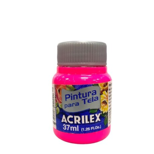 153835 PINTURA TELA X 37 ML FLUOR ROSADO ACRILEX - Imagen 1