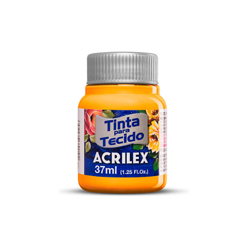 153836 PINTURA TELA X 37 ML FLUOR AMARILLO ORO ACRILEX - Imagen 1