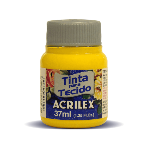 153845 PINTURA TELA X 37 ML MATE AMARILLO ORO ACRILEX - Imagen 1