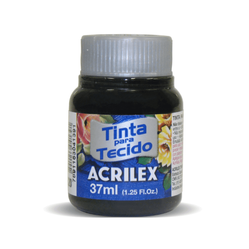PINTURA TELA X 37 ML MATE NEGRO ACRILEX