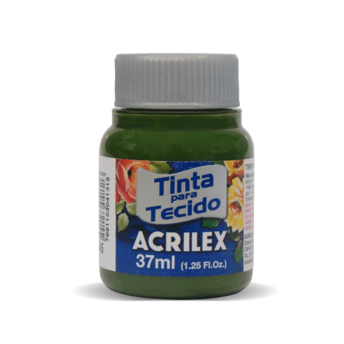 PINTURA TELA X 37 ML MATE VERDE OLIVA ACRILEX