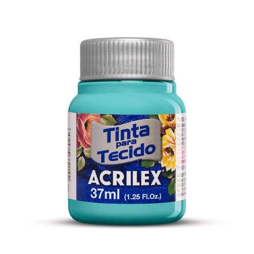 153871 PINTURA TELA X 37 ML MATE TURQUESA ACRILEX - Imagen 1
