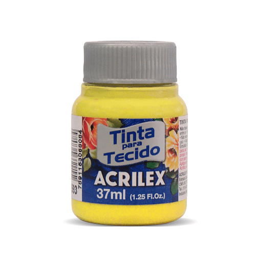PINTURA TELA X 37 ML MATE AMARILLO CANÁRIO ACRILEX
