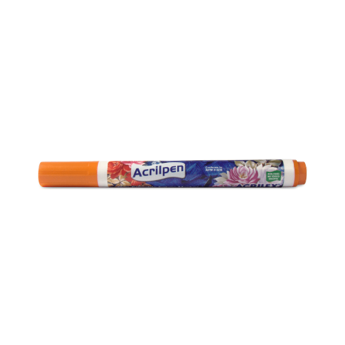 MARCADOR TELA ACRILPEN NARANJA ACRILEX