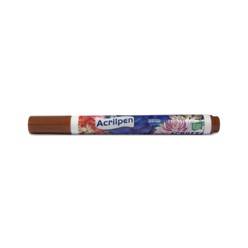 MARCADOR TELA ACRILPEN MARRÓN ACRILEX
