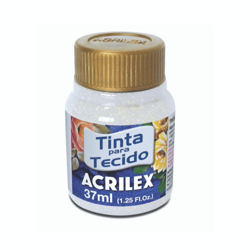 PINTURA TELA X 37 ML GLITTER CRISTAL ACRILEX