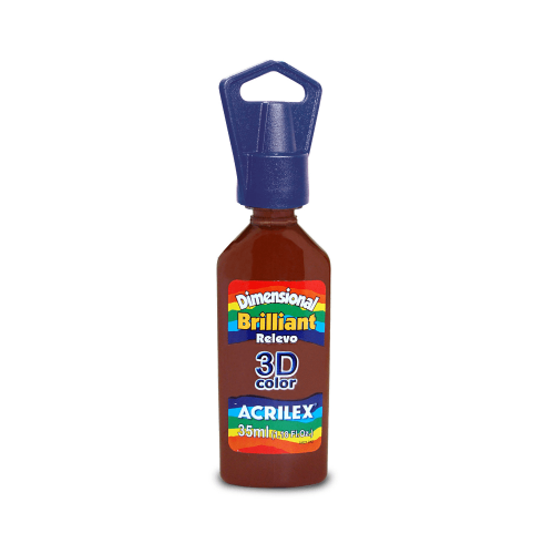 PINTURA DIMENSIONAL BRILLANT X 35 ML MARRÓN ACRILEX