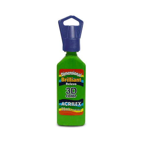 PINTURA DIMENSIONAL BRILLANT X 35 ML VERDE AGUACATE ACRILEX