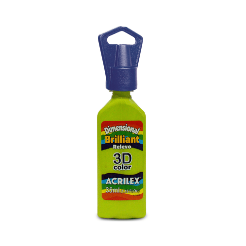 PINTURA DIMENSIONAL BRILLANT X 35 ML VERDE MANZANA ACRILEX