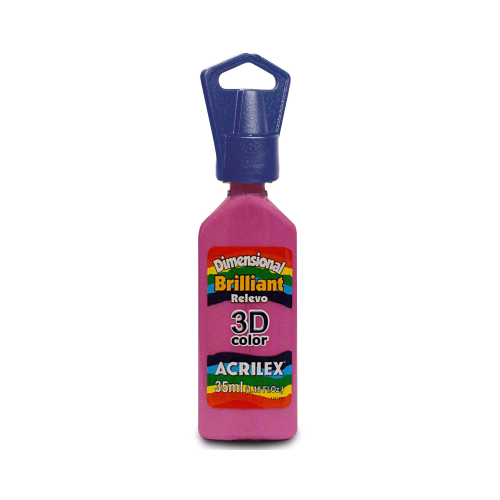 PINTURA DIMENSIONAL BRILLANT X 35 ML ROSA FUCSIA ACRILEX