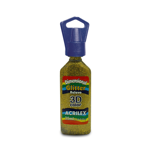 PINTURA DIMENSIONAL X 35 ML GLITTER ORO ACRILEX