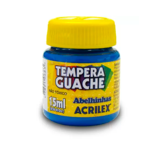 153946 TEMPERA AZUL TURQUESA X 15 ML X UNIDAD ACRILEX - Imagen 1
