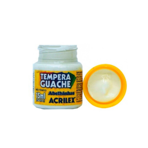 TEMPERA BLANCO X 15 ML X UNIDAD ACRILEX