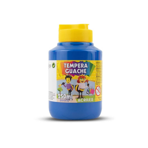 TEMPERA AZUL TURQUESA X 250 ML ACRILEX