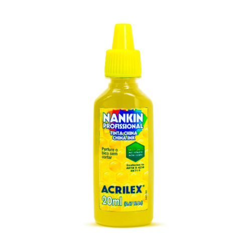TINTA CHINA X 20 ML AMARILLO ORO ACRILEX