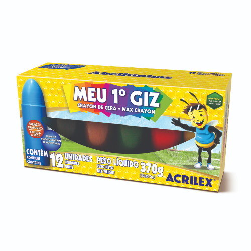 MI 1º CRAYON DE CERA X 12 COLORES ACRILEX