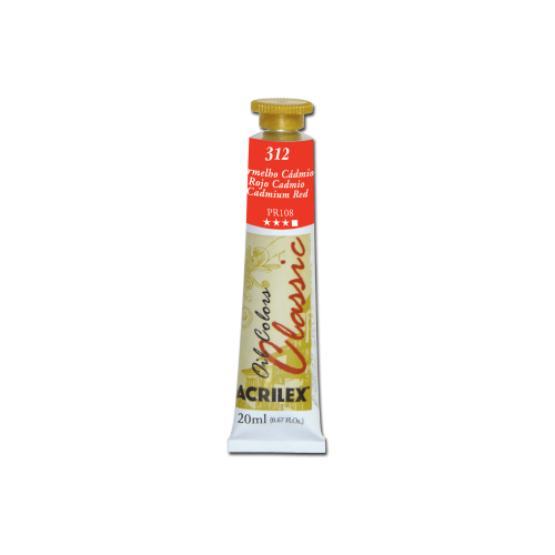 OLEOS CLASICOS X 20 ML ROJO CADMIO ACRILEX
