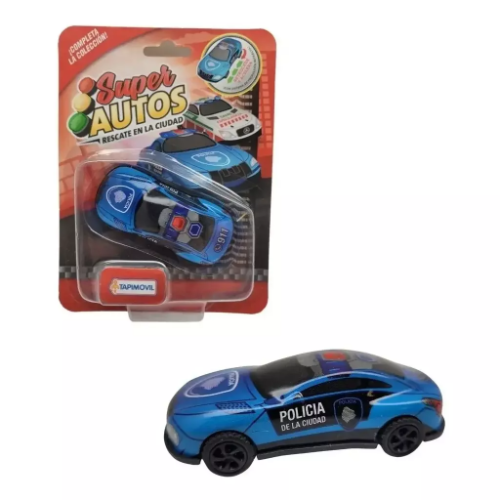 154120 AUTOS PROPULSION RECTRACTIL SURTIDO POLICIA Y AMBULACIA - Imagen 1