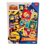 ROMPECABEZAS DOBLE DE 2 24 Y 36 PIEZAS MINIONS DSC