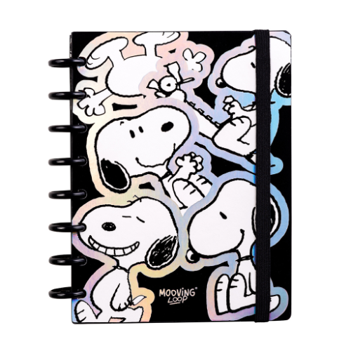 155170 CUADERNO DE DISCOS 14.8X21 LOOP X 80 HS SNOOPY - Imagen 1