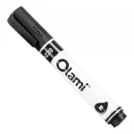 MARCADOR PARA PIZARRA RECARGABLE PTA REDONDA NEGRO X UNIDAD OLAMI