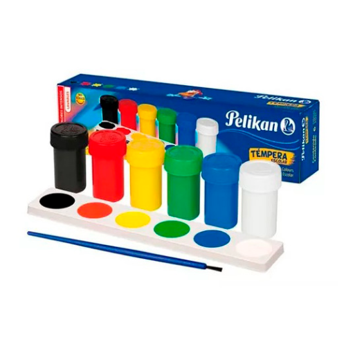 155265 TEMPERA SURTIDA X 6 UNIDADES X 25 ML PELIKAN - Imagen 1